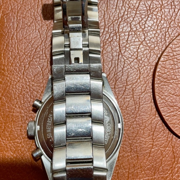 🇮🇹 Emporio Armani AR-0585 Solid Stainless Steel Watch with Box - Picture 7 of 9